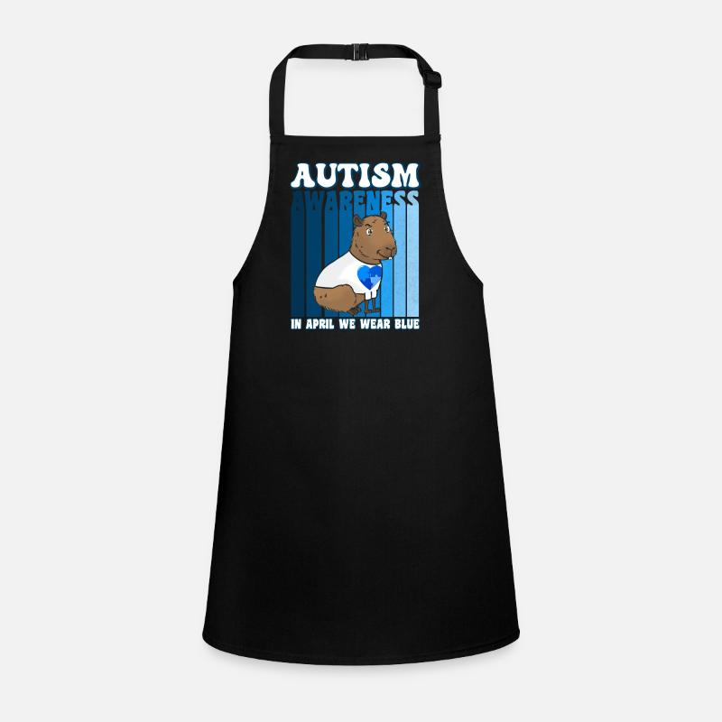 Capybara Autism Awareness Children's Apron