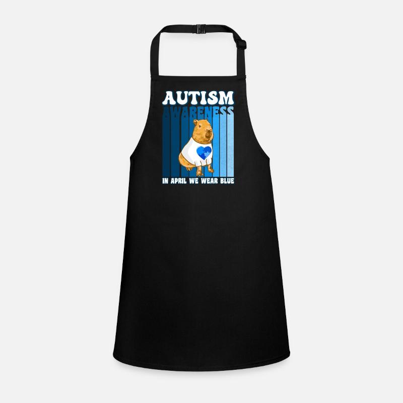 Capybara Autism Awareness Children's Apron