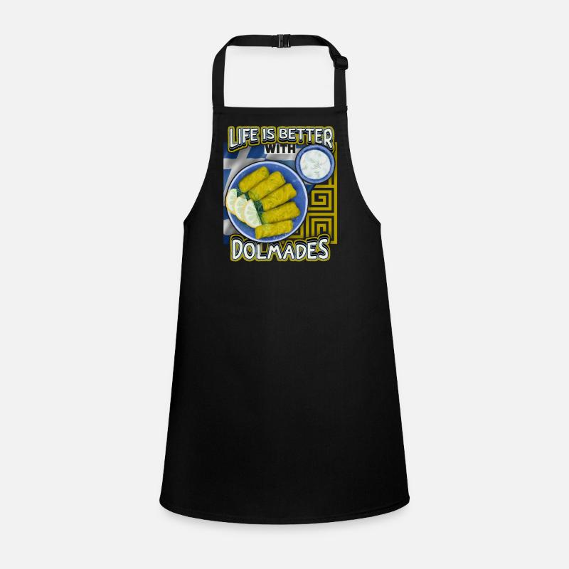 Greece, Greek Food Dolmades, Saying Children's Apron