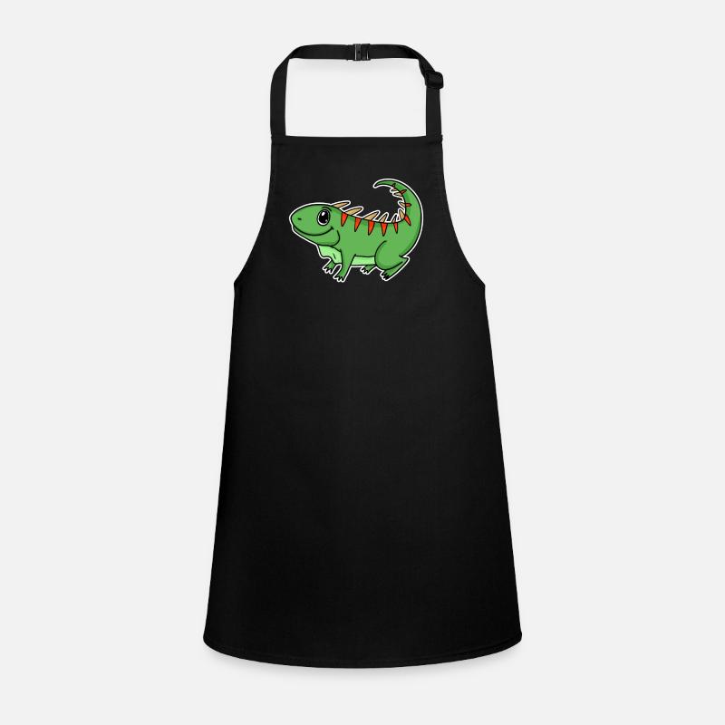 Iguana Green Reptiles Children's Apron