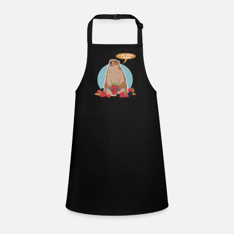 Groundhog Munggen Mankai Groundhog Gift Children's Apron