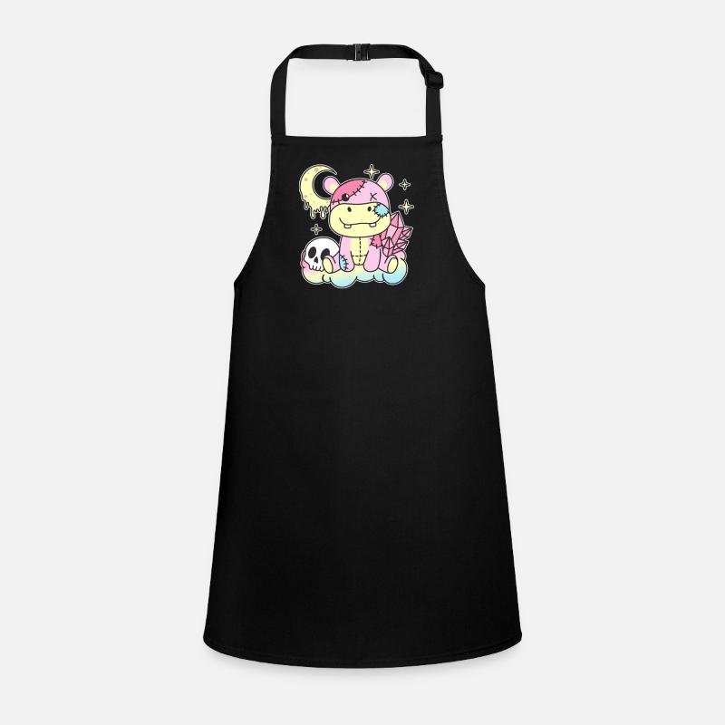 Kawaii Gothique Hippopotame Pastel Goth gothique Tablier Enfant