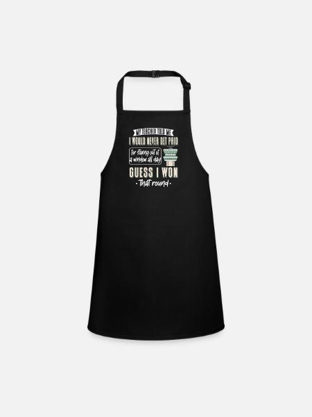 Air Traffic Controller - Children's Apron - black - Front