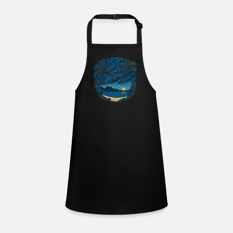 Tropical Beatch Starry Night Children's Apron