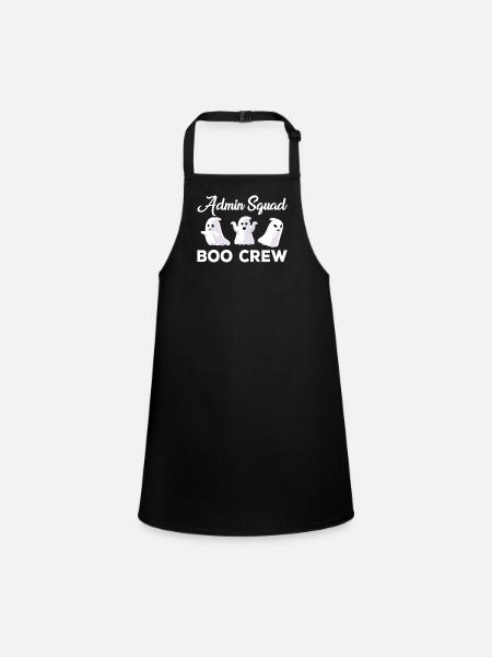 Admin Squad Boo Crew Costume d’Halloween - Tablier Enfant - noir - Devant