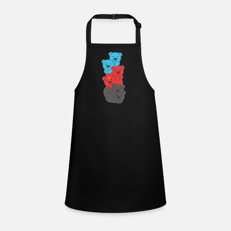 Polyamory Flag Gay Pride LGBTQ Bear Tower Children's Apron