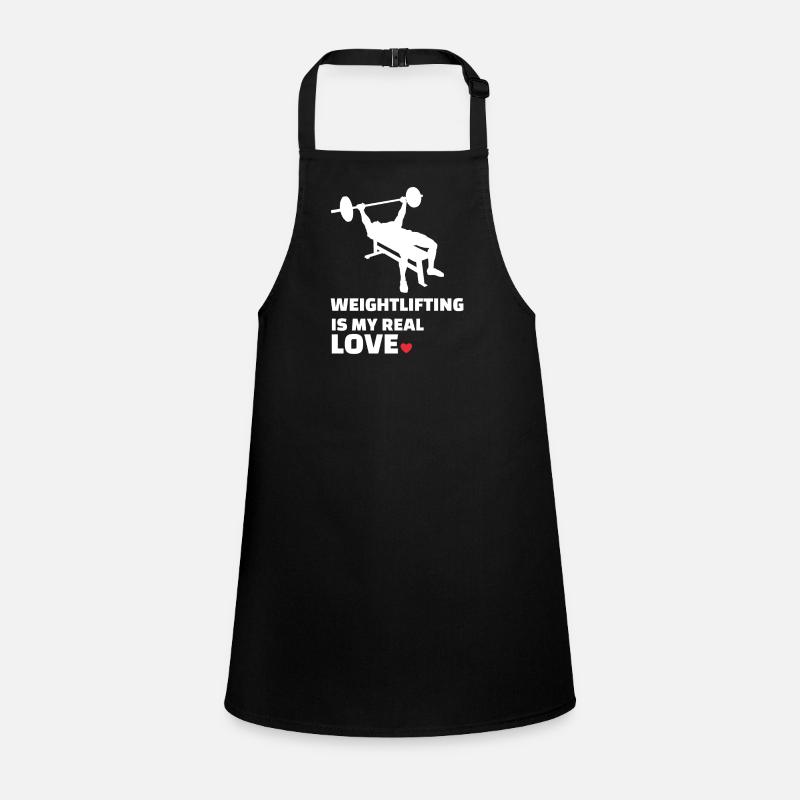 I love weightlifting Children's Apron