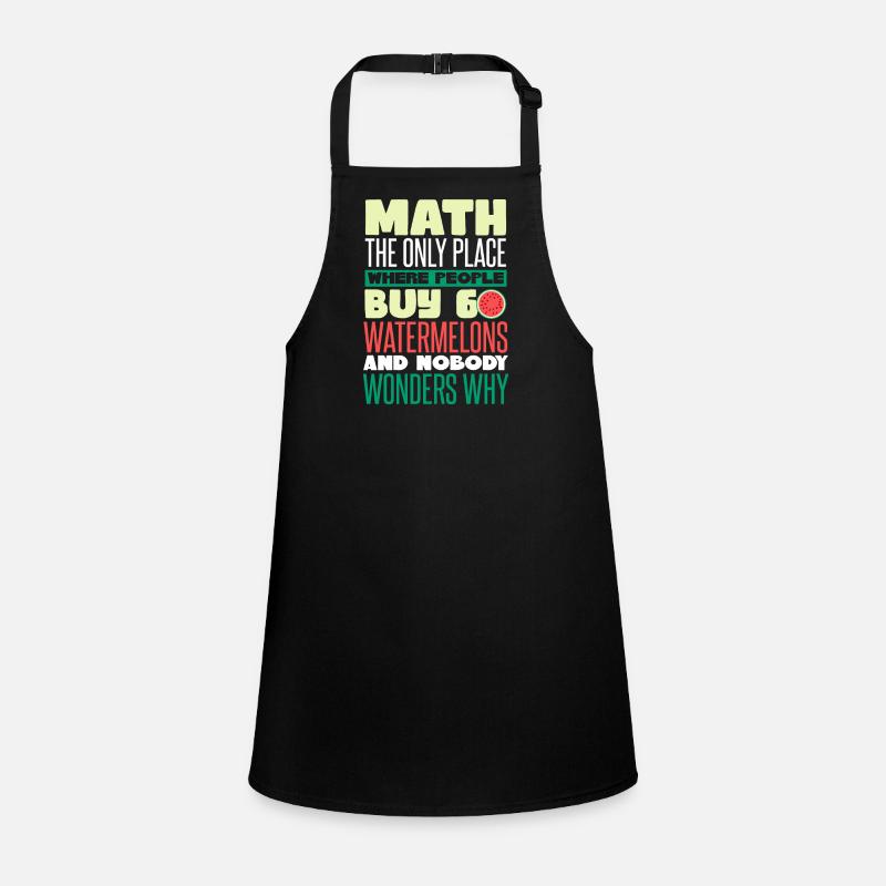 Math Watermelon Funny Children's Apron