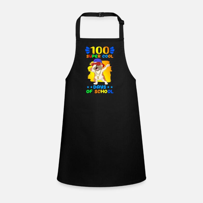100 School Days School Students Children Gift Children's Apron