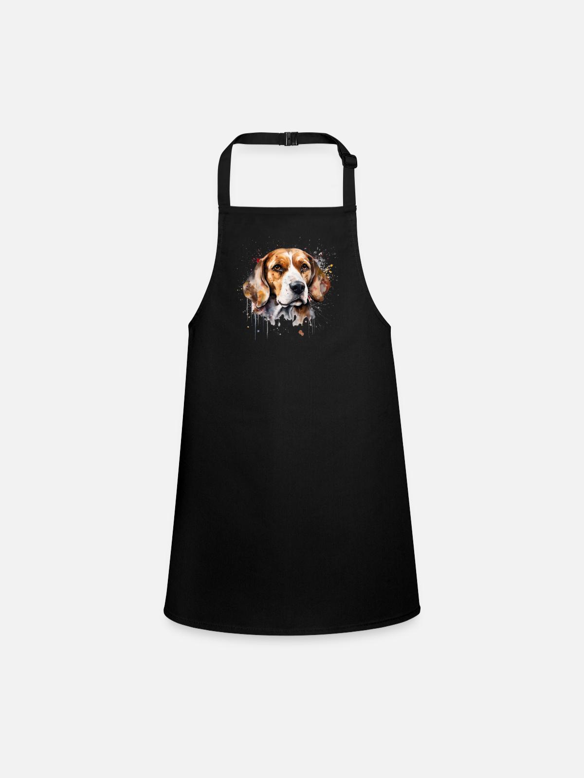 Beagle - Tablier Enfant - noir - Devant