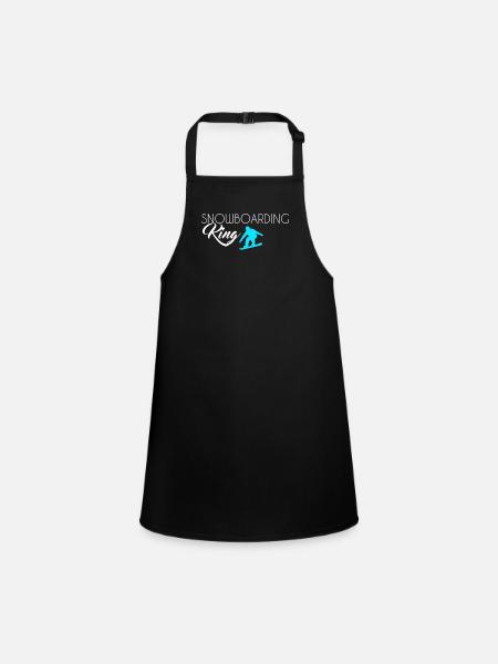 Roi du snowboard - Tablier Enfant - noir - Devant