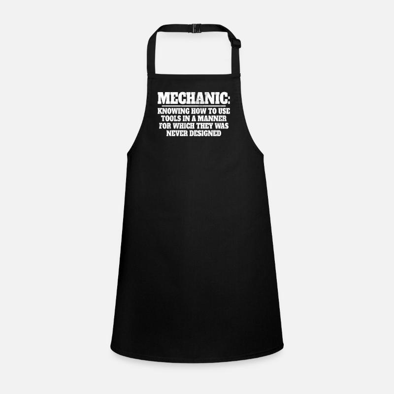 Installation Technician Elevator Mechanic - Children's Apron - black