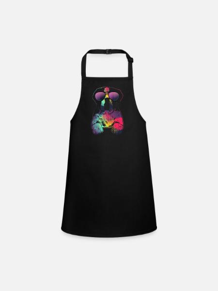 St. Bernard St. Bernard Dog - Children's Apron - black - Front