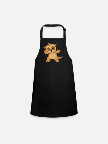 Mangoustes Mangoustes Suricates - Tablier Enfant - noir - Devant