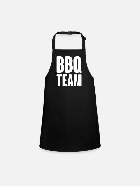 Bbq Team - Schürze für Kinder - Schwarz - Vorne