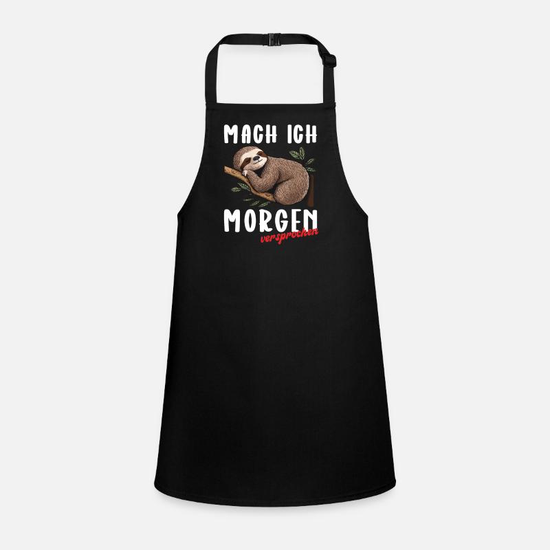 mach ich morgen versprochen Schürze für Kinder