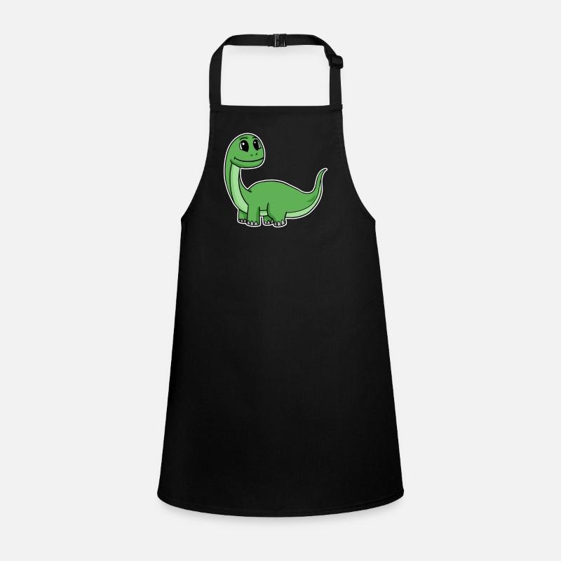 Petit dinosaure vert mignon Tablier Enfant