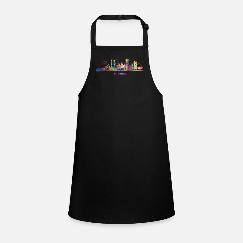 Munich Skyline Colorful Cityscape Munich Children's Apron