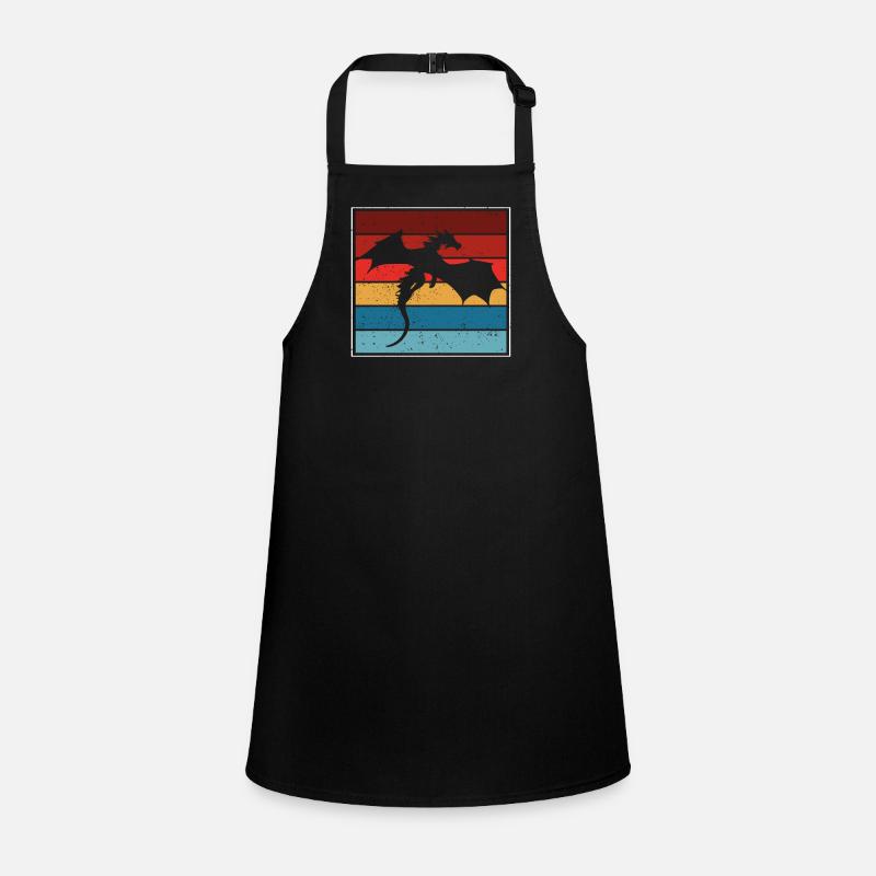 Silhouette de dragon Tablier Enfant