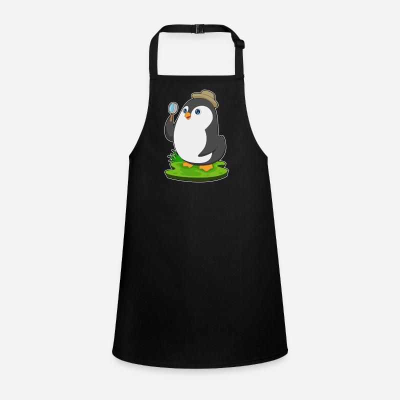 Pinguin Detektiv Lupe Schürze für Kinder