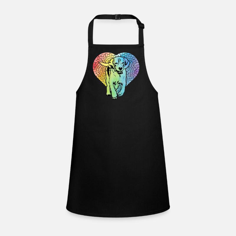 Beagle Hund Retro Schürze für Kinder