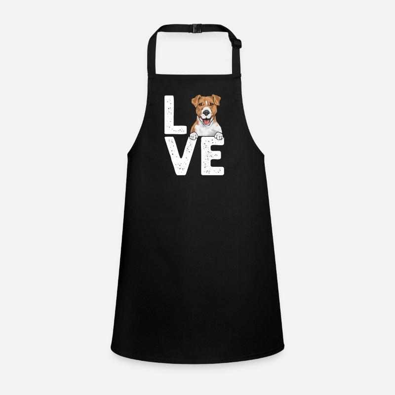 Jack Russell Terrier - Children's Apron - black