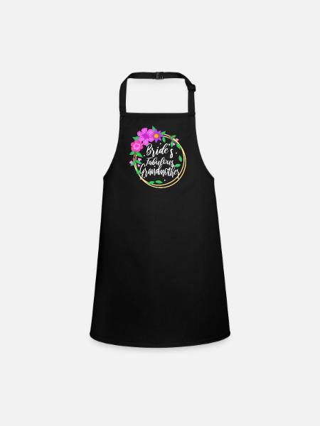 Brides fabulous grandmother - Children's Apron - black - Front