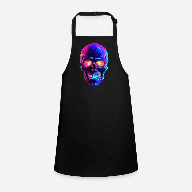 Punk and Grunge Vibes: Skull Design Children's Apron