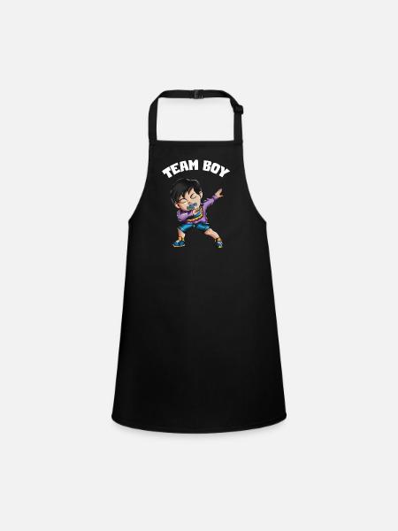 Team Boy Young Man Grandson Baby Infant - Children's Apron - black - Front