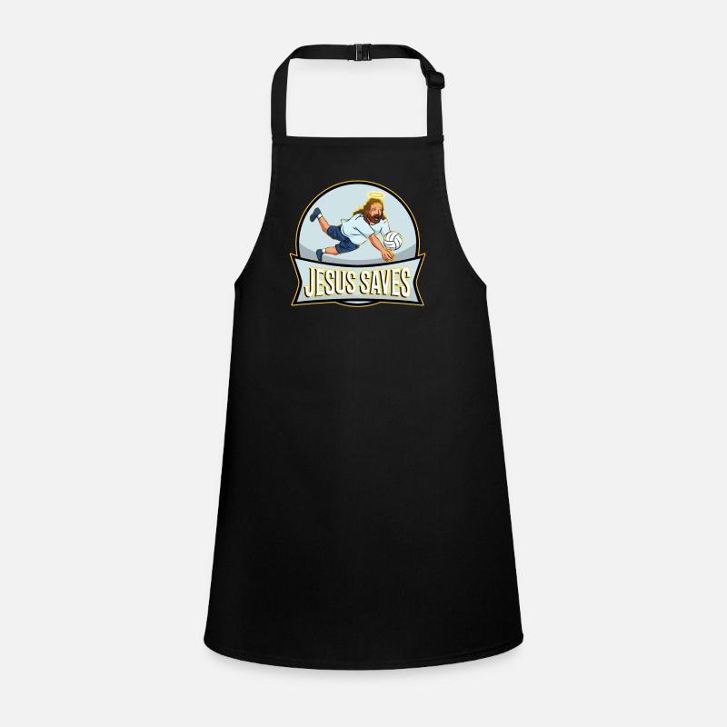 Jesus and Volleyball Children's Apron