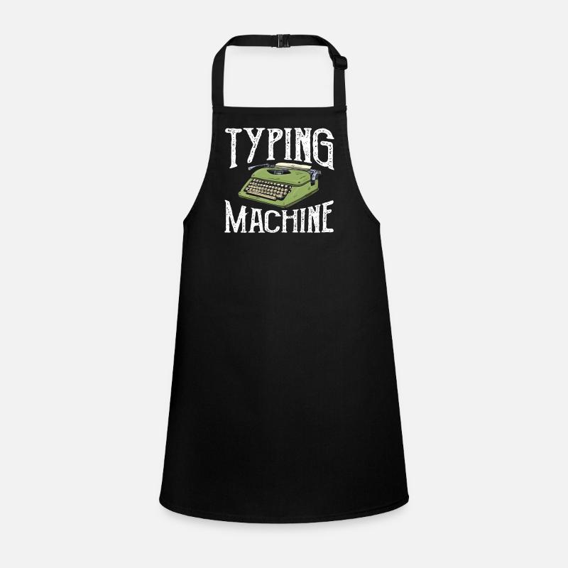 Author Typing Machine Typewriter Children's Apron
