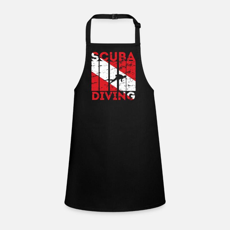 Diving Scuba Diving Equipment Scuba Diving - Children's Apron - black