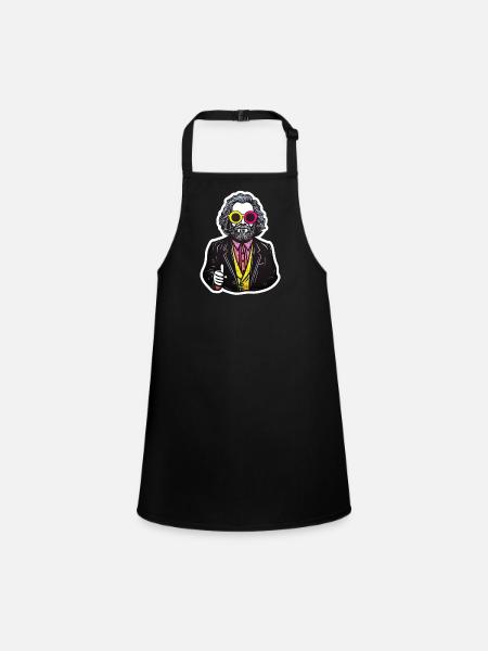 Communism Left Marxism Karl Marx - Children's Apron - black - Front