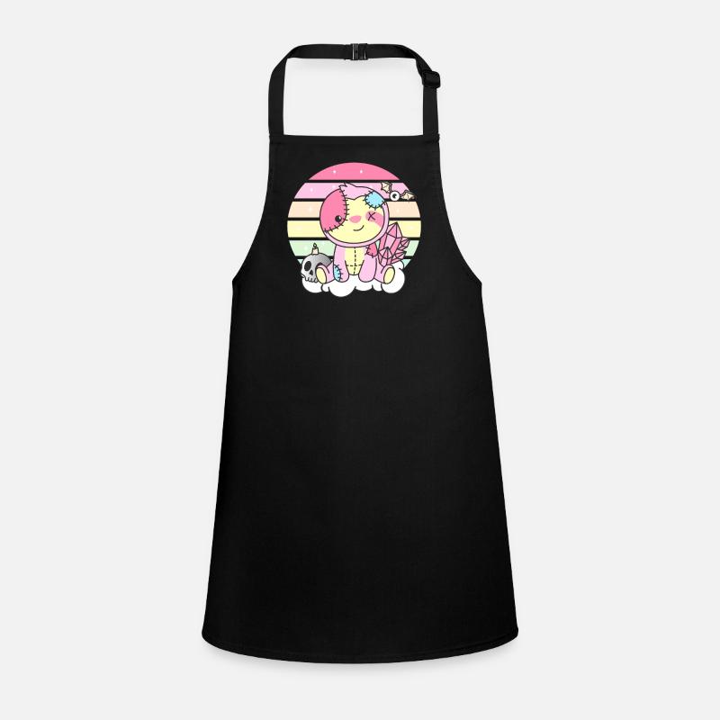 Kawaii Gothic Faultier Pastellfarben Gothic Goth Schürze für Kinder