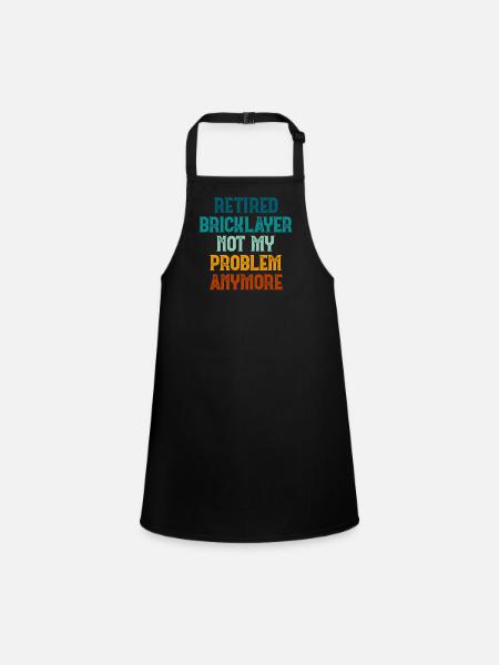 Mason Gift Profession Saying Mason - Children's Apron - black - Front