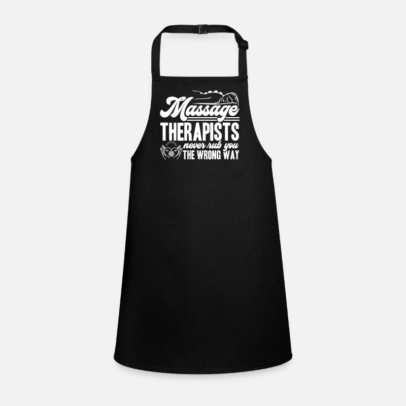 Massage Therapist Never Rub Wrong Way Children's Apron