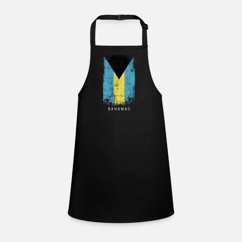Souvenir avec le drapeau du pays des Bahamas Tablier Enfant