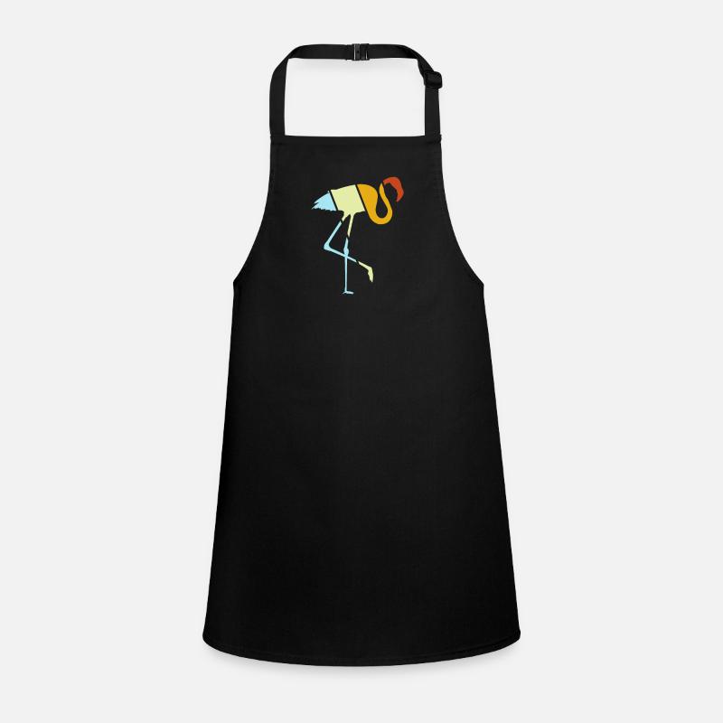 Flamingo Retro Schürze für Kinder