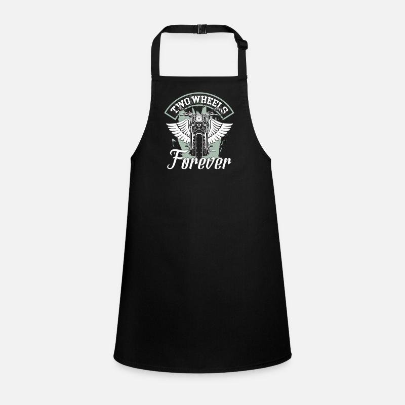 Two Wheels Forever Motorcycle Lover Children's Apron