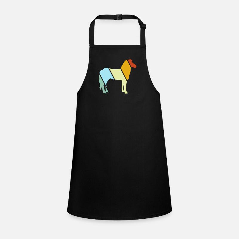 Pferd Retro Schürze für Kinder