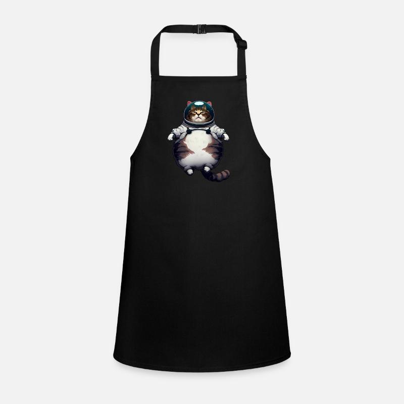 Gros chat astronaute Tablier Enfant