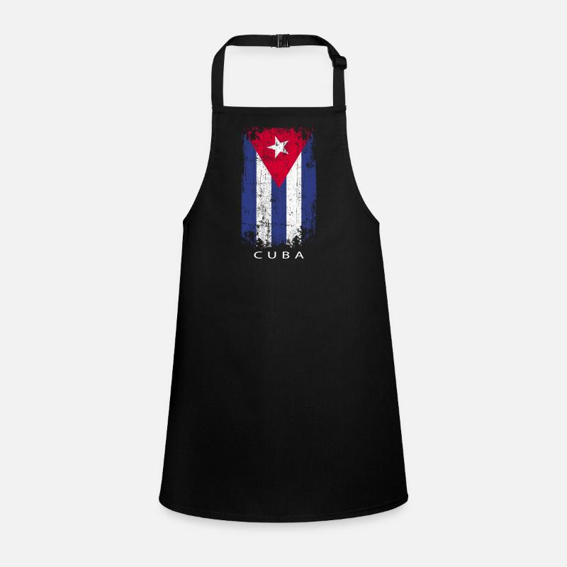 Souvenir avec le drapeau du pays de Cuba Tablier Enfant