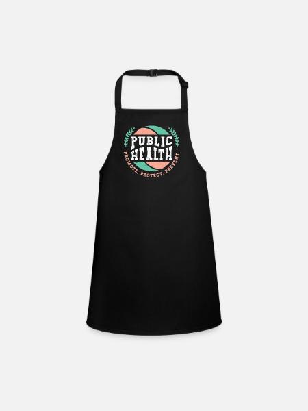 Public Health Promote Protect Prevent Virologist - Children's Apron - black - Front