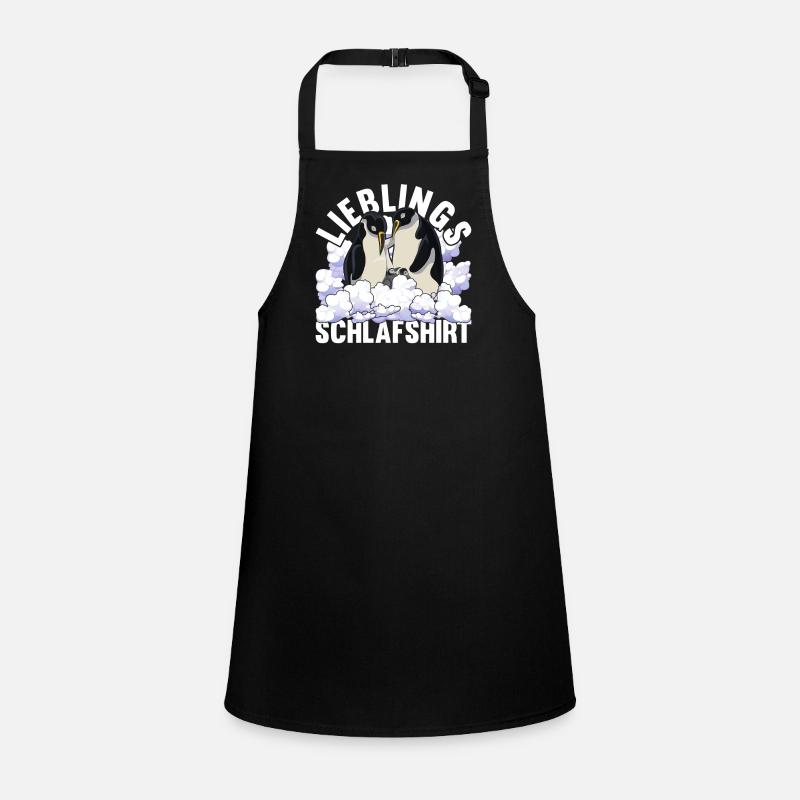 Lieblings Schlafshirt Tier Pyjama Geschenk Pinguin Schürze für Kinder