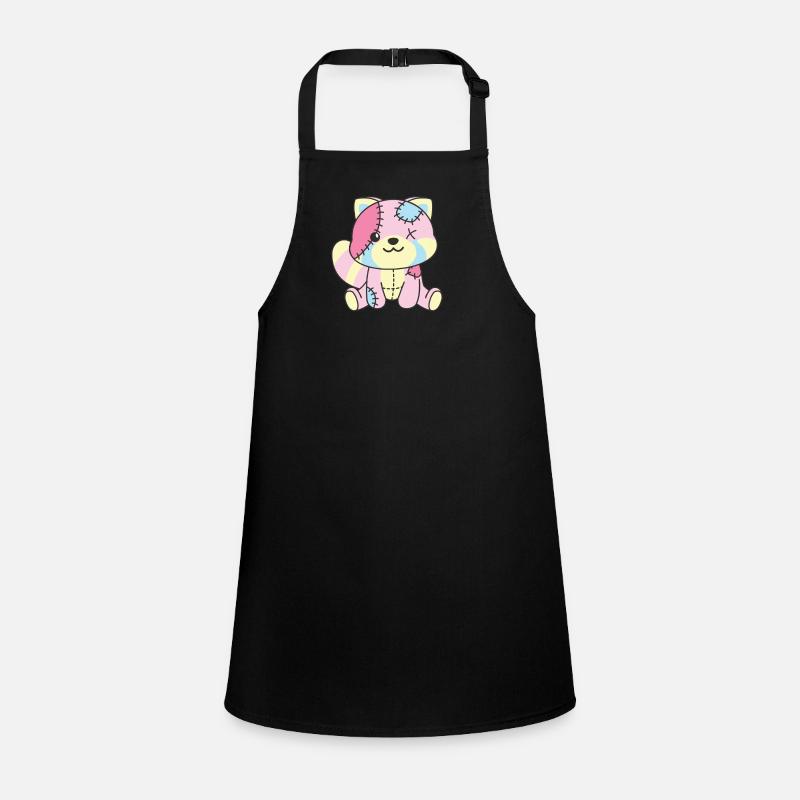 Kawaii Gothic Red Panda Pastel Gothic Children's Apron