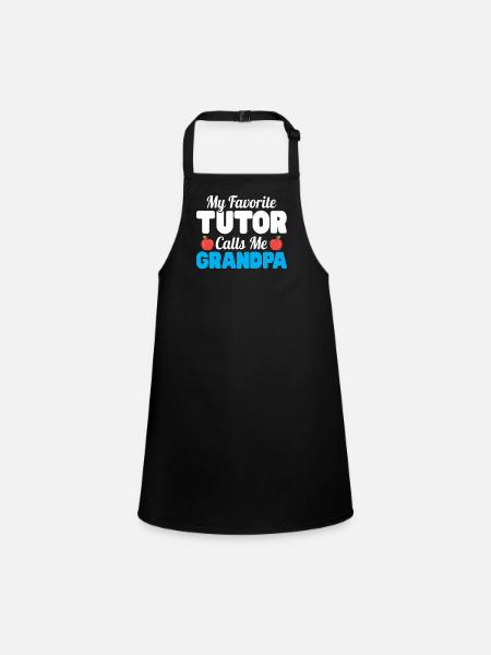 Tuteur Cadeau Tuteur - Tablier Enfant - noir - Devant
