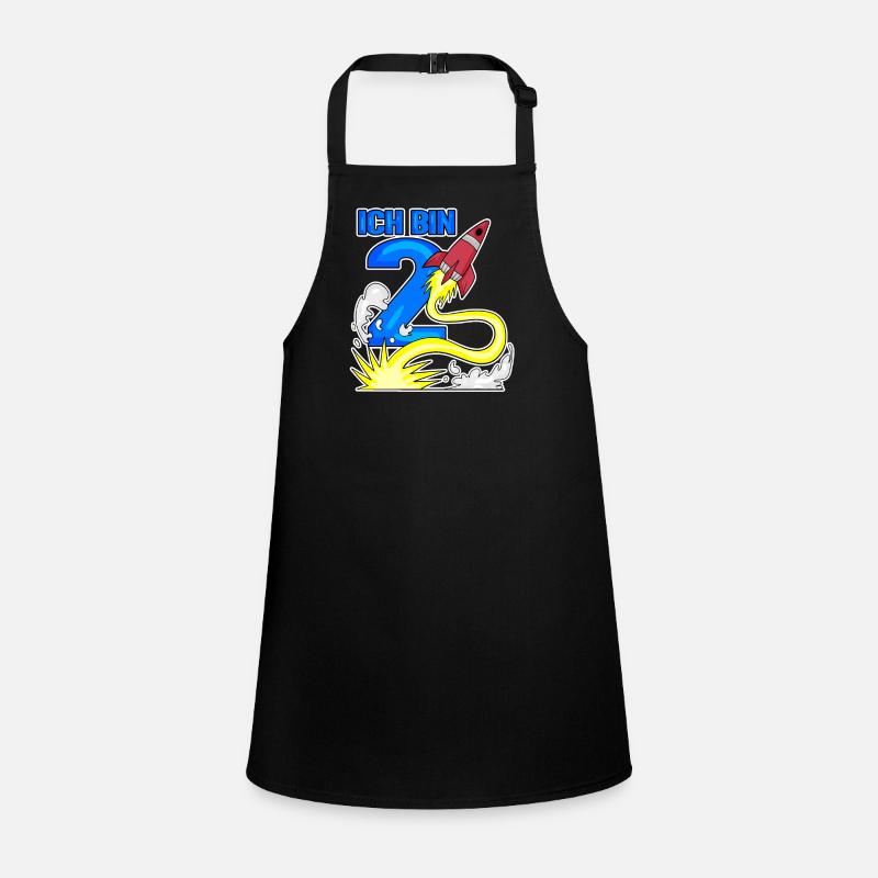 2 Birthday Boy Astronaut Rocket - two years Children's Apron