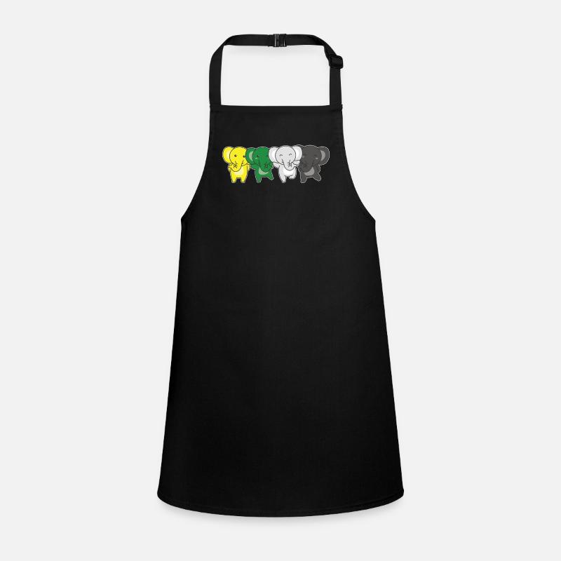 Scoliosexual Flag Pride LGBTQ Cute Elephant Children's Apron