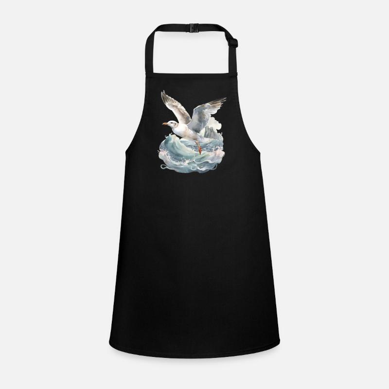 realistic seagull Children's Apron