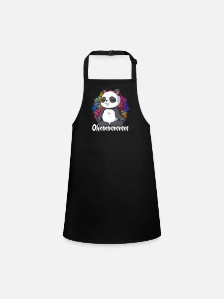 Yoga Ohmmm Namaste - Tablier Enfant - noir - Devant